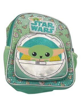 Star Wars Grogu "Baby Yoda" Sequin Mini Backpack - Green/Silver